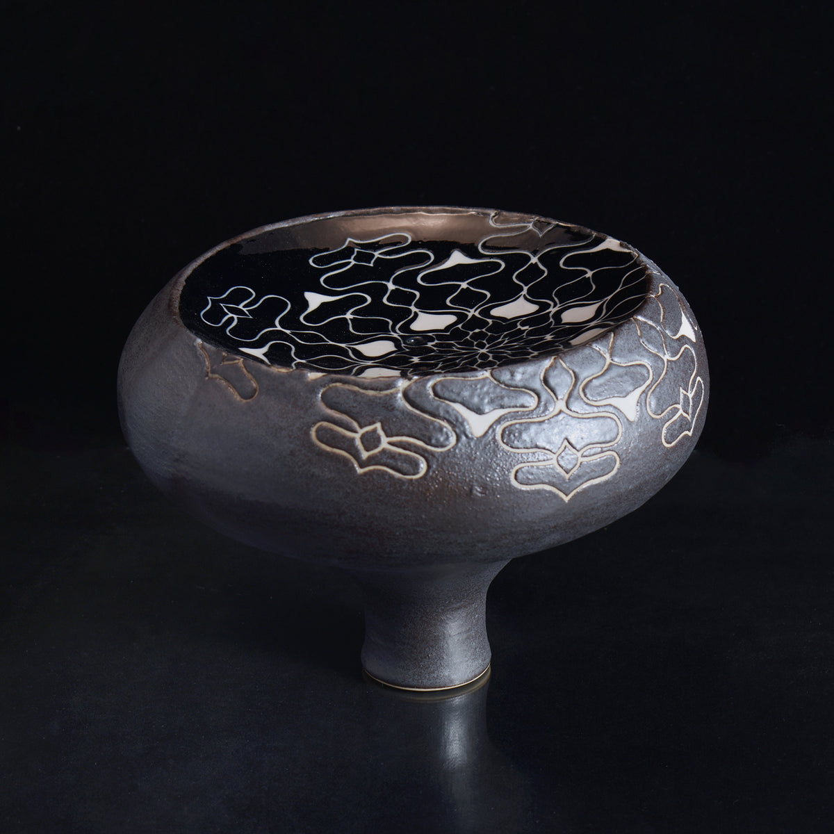 Tall-Foot Bowl Vase